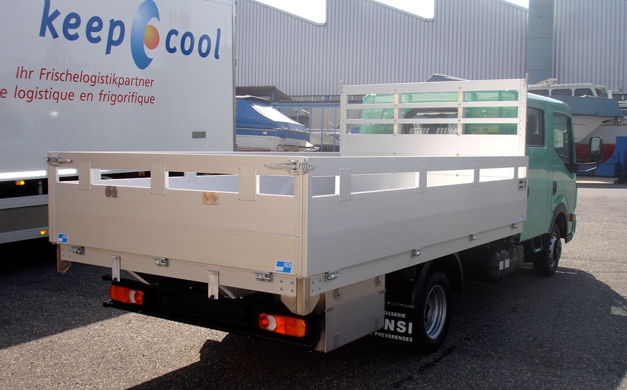 Plateau Aluminium Ridelles Hautes Carrosserie Sensi