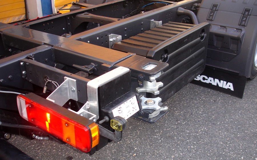 Porte Containers Detail Chassis Arriere Carrosserie Sensi