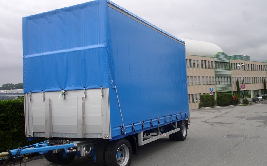 Remorque Pont Bache Bleue Carrosserie Sensi