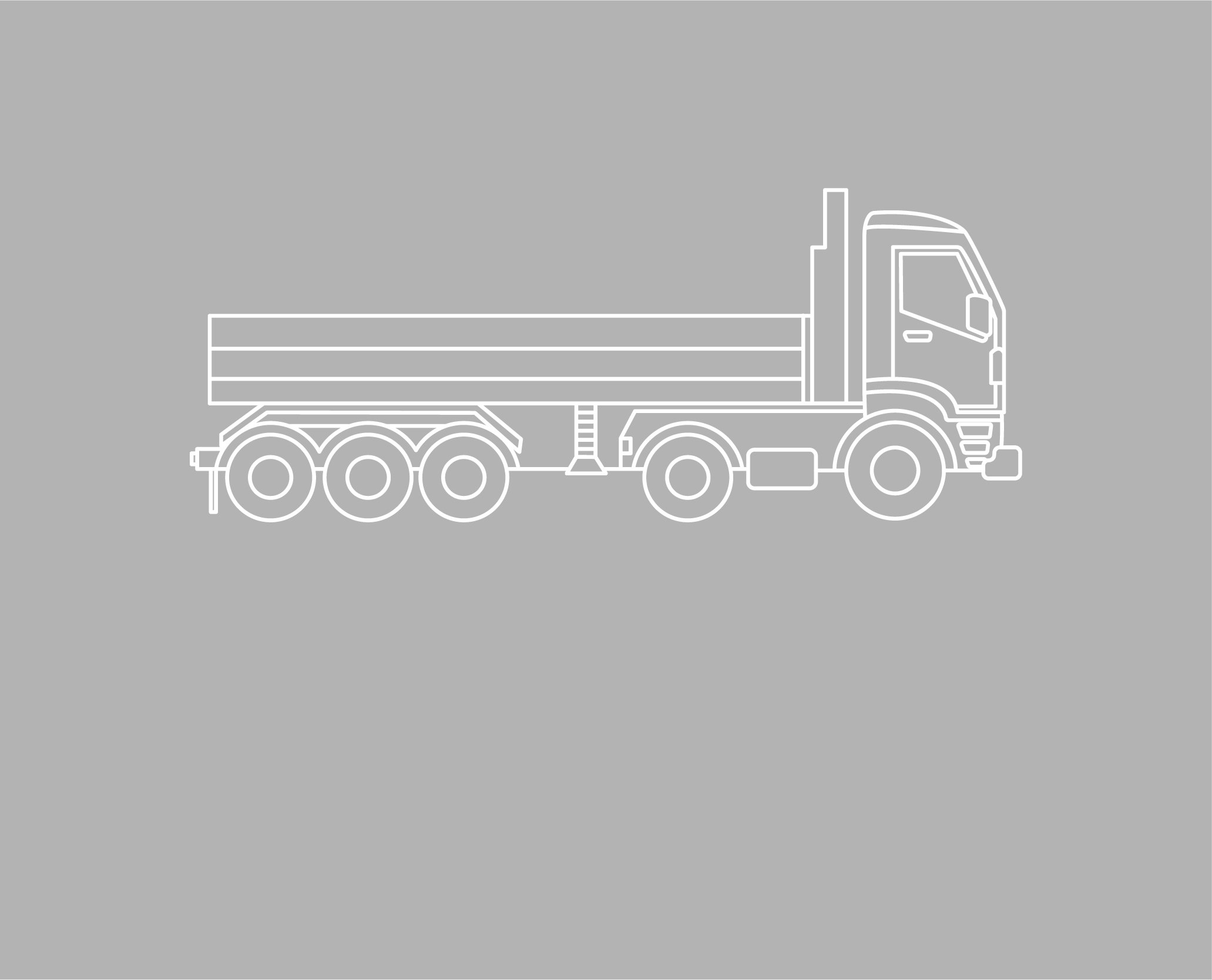 Illustration d'un camion avec un pont en aluminium