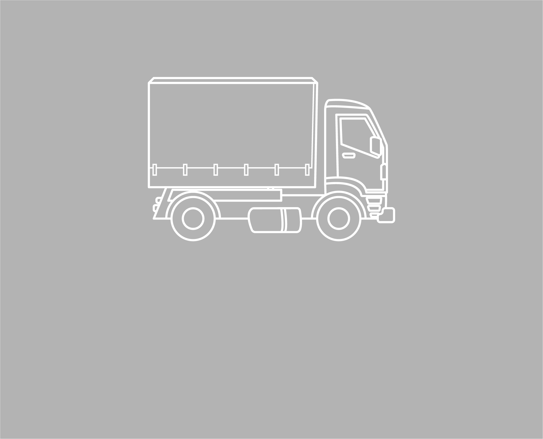 Illustration d'un camion à pont bâché