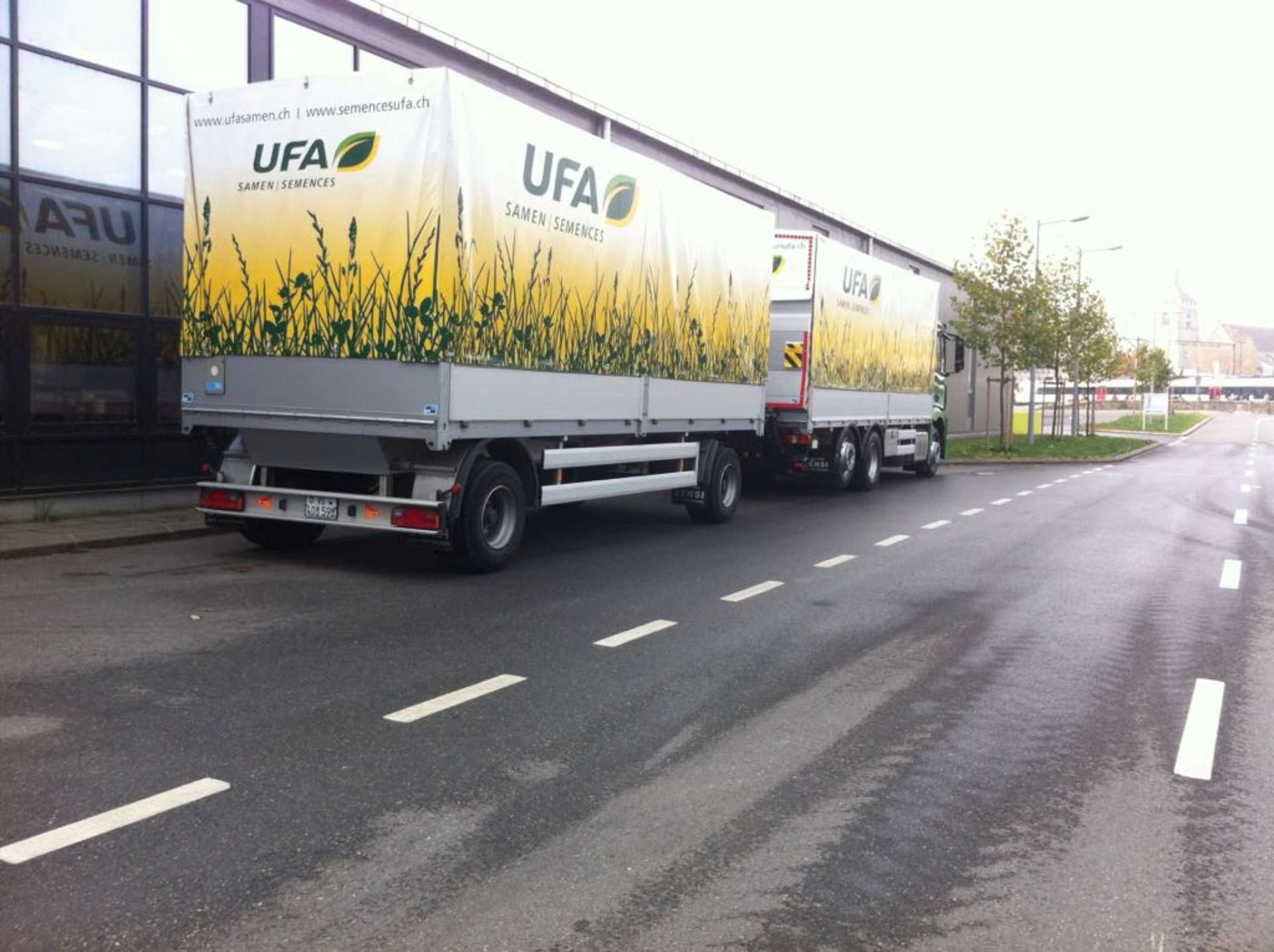 Camion Remorque Samen Semences Carrosserie Sensi