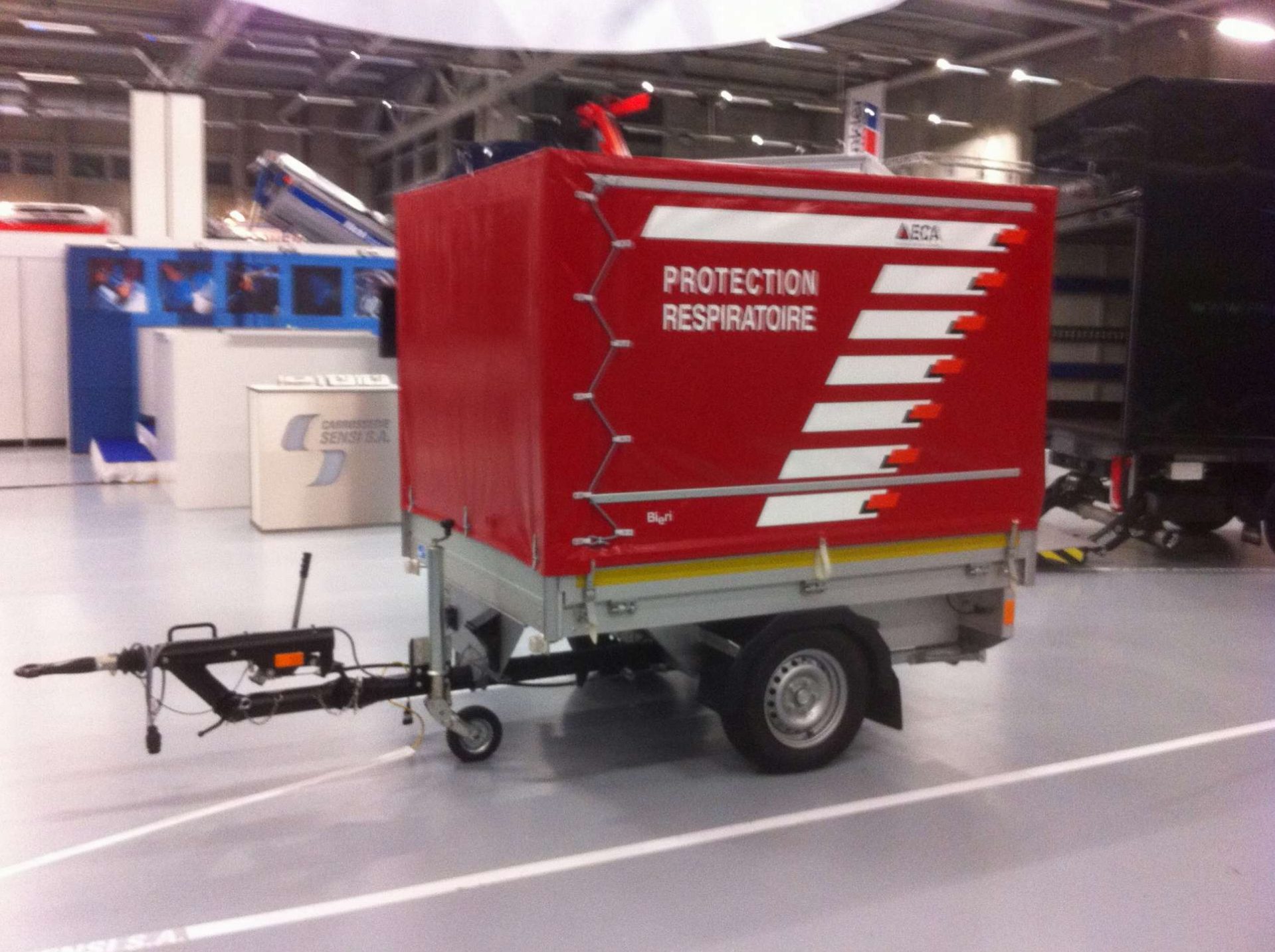 Remorque Protection Respiratoire Eca Carrosserie Sensi