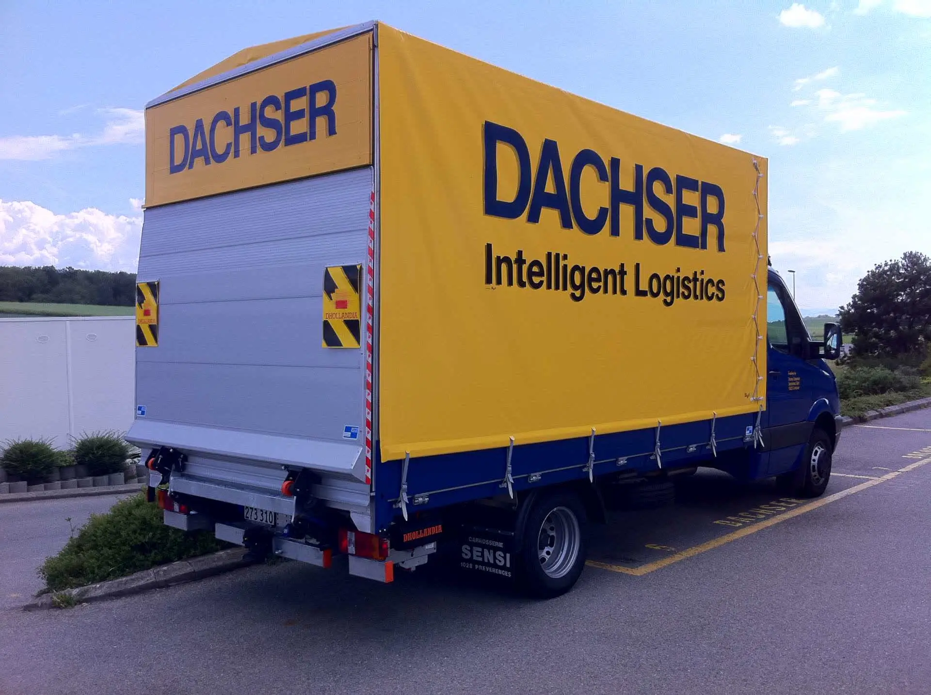 Ponts Baches Camion Bache Jaune Dachser Carrosserie Sensi Sensi - Ponts baches camion bache jaune dachser carrosserie sensi