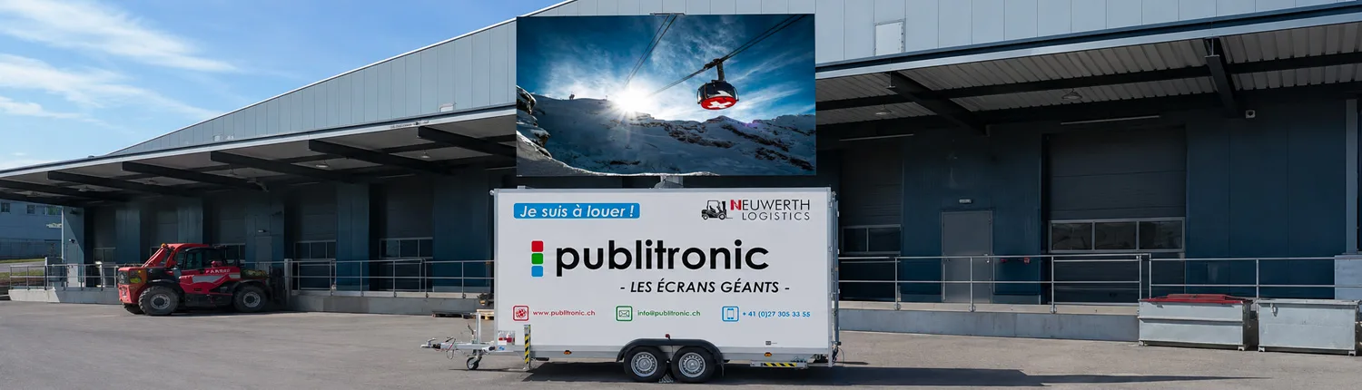 Remorques A Ecrans Led Publitronic Ecran Deploye Carrosserie Sensi Sensi - Remorques à écran led Publitronic, écran déployé